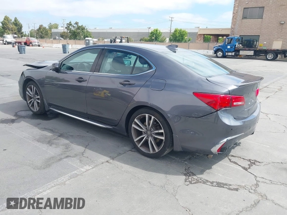 2020 Acura TLX Advance with VIN 19UUB3F8XLA002011, listed as a IAAI auction lot 42687511 with 85,540 mi miles and . Bid and sale history available at DreamBid. Image 3.