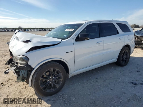 2022 Dodge Durango R/T with VIN 1C4SDHCT8NC209204, listed as a Copart auction lot 88258805 with 83,502 mi miles and Salvage title. Bid and sale history available at DreamBid. Image 1.
