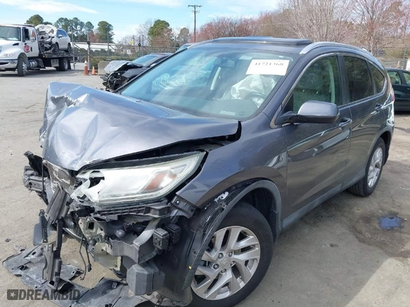 2016 Honda CR-V EX-L with VIN 2HKRM4H73GH642293, listed as a IAAI auction lot 41721368 with 78,495 mi miles. Bid and sale history available at carsss.com. Image 2.