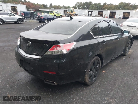2012 Acura TL Tech Auto with VIN 19UUA9F58CA011897, listed as a IAAI auction lot 40535350 with 213,564 mi miles. Bid and sale history available at carsss.com. Image 4.