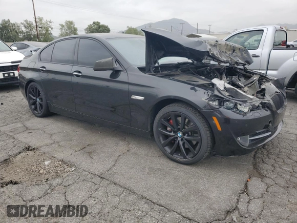 2011 BMW 5 Series 535i with VIN WBAFR7C50BC604078, listed as a Copart auction lot 53175125 with 212,647 mi miles and Salvage Title. Bid and sale history available at carsss.com. Image 4.