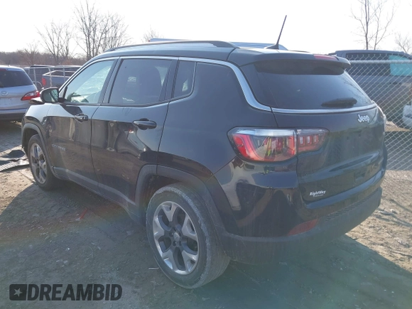 2020 Jeep Compass Limited with VIN 3C4NJCCB9LT187666, listed as a IAAI auction lot 41777761 with 80,129 mi miles and . Bid and sale history available at DreamBid. Image 3.