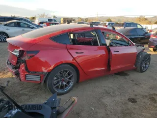 2023 Tesla Model 3 Long Range with VIN 5YJ3E1EB1PF462240, listed as a Copart auction lot 45743405 with 42,635 mi miles and Salvage Title. Bid and sale history available at DreamBid. Image 3.