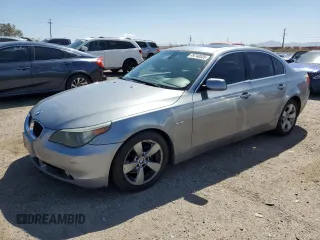 2006 BMW 5 Series 530i with VIN WBANE735X6CM34146, listed as a Copart auction lot 49740535 with 121,958 mi miles and Salvage Title. Bid and sale history available at carsss.com. Image 1.
