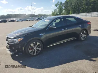 2016 Kia Optima SXL Turbo with VIN 5XXGV4L2XGG020446, listed as a Copart auction lot 58127025 with 66,019 mi miles and Salvage title. Bid and sale history available at DreamBid. Image 1.