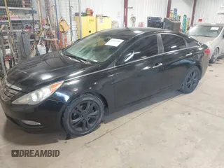 2011 Hyundai Sonata SE with VIN 5NPEC4AC9BH045845, listed as a IAAI auction lot 41581356 with 214,158 mi miles. Bid and sale history available at carsss.com. Image 2.