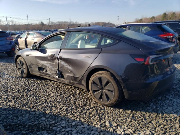 2024 Tesla Model 3 with VIN 5YJ3E1EA2RF859983, listed as a Copart auction lot 48044865 with 2,277 mi miles and Salvage Title. Bid and sale history available at DreamBid. Image 2.
