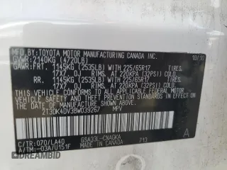 2011 Toyota RAV4 Ltd with VIN 2T3DK4DV3BW039267, listed as a Copart auction lot 51185965 with 262,212 mi miles and Clean Title. Bid and sale history available at carsss.com. Image 13.