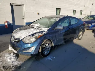 2015 Hyundai Elantra Limited with VIN KMHDH4AE9FU300290, listed as a Copart auction lot 41697115 with 128,196 mi miles and Salvage Title. Bid and sale history available at carsss.com. Image 1.