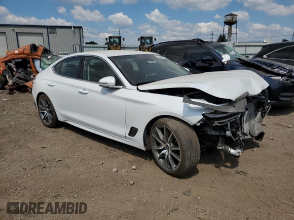 2023 Genesis G70 2.0T with VIN KMTG34TA9PU123771, listed as a Copart auction lot 62946065 with 43,171 mi miles and Salvage title. Bid and sale history available at DreamBid. Image 4.