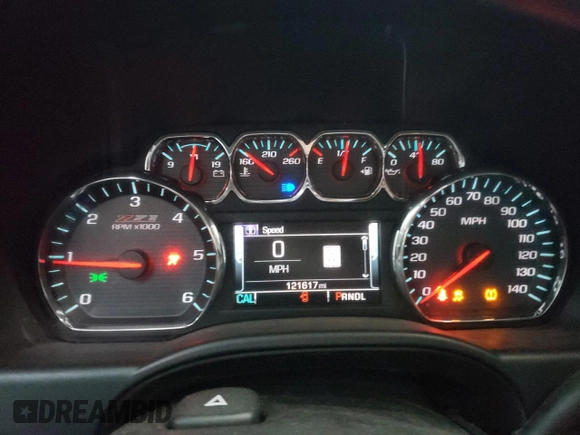 2017 Chevrolet Silverado 1500 LT with VIN 3GCUKREC0HG287527, listed as a Copart auction lot 84900274 with 121,617 mi miles and Salvage Title. Bid and sale history available at DreamBid. Image 9.
