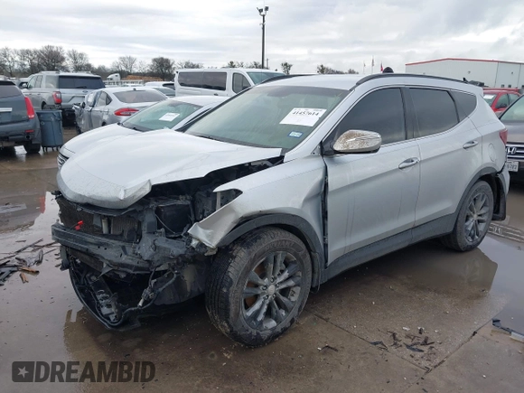 2017 Hyundai Santa Fe Sport 2.0T with VIN 5XYZU4LA4HG437089, listed as a IAAI auction lot 41457614 with 150,277 mi miles. Bid and sale history available at carsss.com. Image 2.