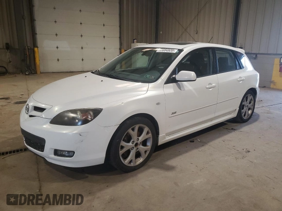 2008 Mazda 3 s GT *Ltd Avail* with VIN JM1BK344081167157, listed as a Copart auction lot 53884935 with 170,060 mi miles and Clean Title. Bid and sale history available at carsss.com. Image 1.