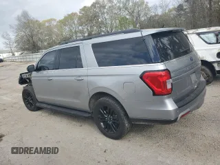 2024 Ford Expedition Max XLT with VIN 1FMJK1H82REA04559, listed as a Copart auction lot 49275045 with 25,641 mi miles and Salvage Title. Bid and sale history available at DreamBid. Image 2.