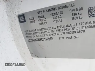 2012 Chevrolet Corvette 3LT с VIN 1G1YG2DW3C5110968, выставлен на аукционе IAAI как лот 42610660 с пробегом 62 803 миль миль и . История ставок и продаж доступна на DreamBid. Изображение 9.