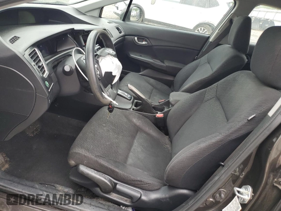 2013 Honda Civic LX z VIN 19XFB2F5XDE232038, wystawiony jako Copart lot #58690005 z przebiegiem 138 361 mil mil oraz Szkoda całkowita • Salvage title. Historia ofert i sprzedaży dostępna na DreamBid. Obrazek 7.