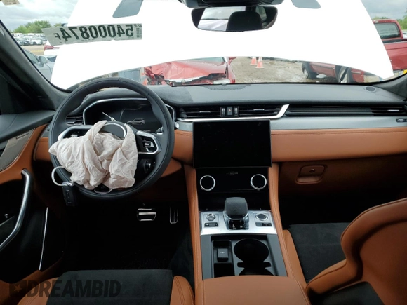2023 Jaguar F-Pace SVR with VIN SADCZ2EE6PA712007, listed as a Copart auction lot 54000874 with 307 mi miles and Salvage Title. Bid and sale history available at DreamBid. Image 8.