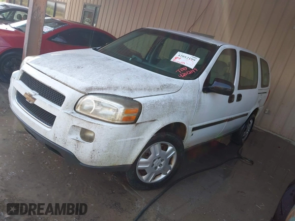 2006 Chevrolet Uplander LS Fleet z VIN 1GBDV13L26D228134, wystawiony jako IAAI lot #42012199 z przebiegiem 280 543 mil mil oraz . Historia ofert i sprzedaży dostępna na DreamBid. Obrazek 2.