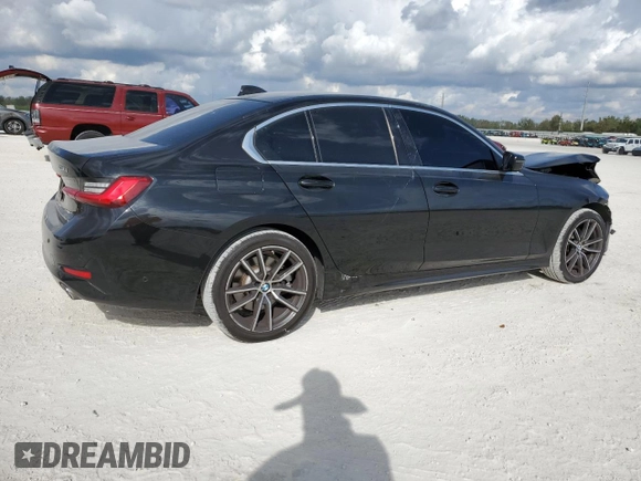 2021 BMW 3 Series 330i xDrive with VIN WBA5R7C08MFJ94101, listed as a Copart auction lot 86703334 with 51,533 mi miles and Salvage Title. Bid and sale history available at carsss.com. Image 3.