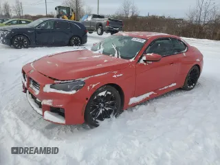 2024 BMW M2 with VIN 3MF13DM04R8E72490, listed as a Copart auction lot 87841235 with 0 mi miles and Salvage Title. Bid and sale history available at carsss.com. Image 1.