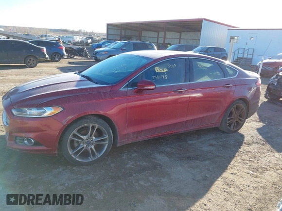 2014 Ford Fusion Titanium with VIN 3FA6P0K99ER241148, listed as a IAAI auction lot 41410796 with 217,003 mi miles. Bid and sale history available at carsss.com. Image 14.