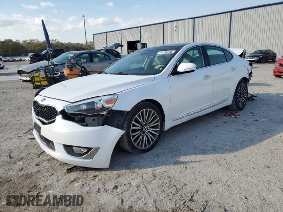 2014 Kia Cadenza Premium with VIN KNALN4D79E5132386, listed as a Copart auction lot 44156545 with 60,780 mi miles and Salvage Title. Bid and sale history available at carsss.com. Image 1.