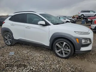 2019 Hyundai Kona Ultimate with VIN KM8K5CA51KU221572, listed as a Copart auction lot 85927904 with 0 mi miles and Salvage Title. Bid and sale history available at carsss.com. Image 4.