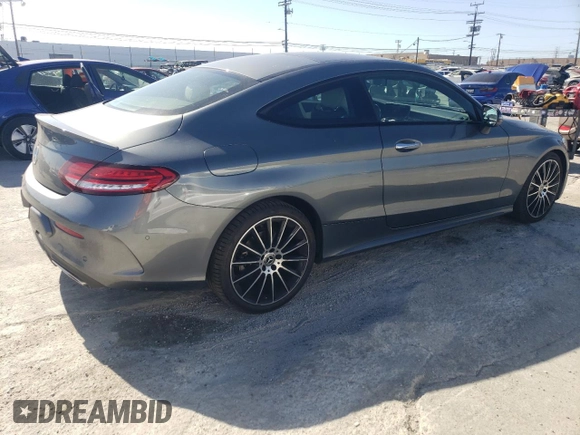 2022 Mercedes-Benz C 300 with VIN W1KWJ8DB7NG113854, listed as a Copart auction lot 47461385 with 45,141 mi miles and Salvage Title. Bid and sale history available at DreamBid. Image 3.