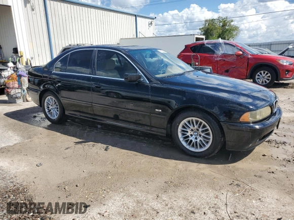 2001 BMW 5 Series 530iA with VIN WBADT63421CF09775, listed as a Copart auction lot 69180694 with 368,937 mi miles and Salvage Title. Bid and sale history available at carsss.com. Image 4.