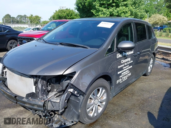 2015 Honda Odyssey EX-L z VIN 5FNRL5H61FB126947, wystawiony jako IAAI lot #42165599 z przebiegiem 213 058 mil mil oraz . Historia ofert i sprzedaży dostępna na DreamBid. Obrazek 2.