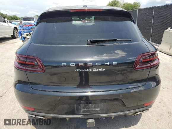 2016 Porsche Macan Turbo with VIN WP1AF2A53GLB94524, listed as a Copart auction lot 64172035 with 44,619 mi miles and Salvage title. Bid and sale history available at DreamBid. Image 6.