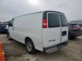 2012 GMC Savana Cargo Van with VIN 1GTS7AFX0C1119955, listed as a Copart auction lot 84835764 with 0 mi miles and Salvage Title. Bid and sale history available at carsss.com. Image 2.