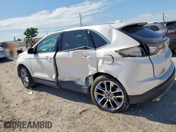 2017 Ford Edge Titanium z VIN 2FMPK4K87HBC26173, wystawiony jako Copart lot #58070565 z przebiegiem 63 989 mil mil oraz Szkoda całkowita • Salvage title. Historia ofert i sprzedaży dostępna na DreamBid. Obrazek 2.