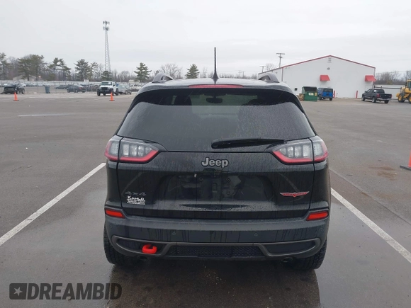 2019 Jeep Cherokee Trailhawk Elite with VIN 1C4PJMBX6KD418409, listed as a IAAI auction lot 41178690 with 80,755 mi miles. Bid and sale history available at carsss.com. Image 16.