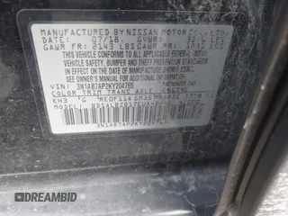 2019 Nissan Sentra SV with VIN 3N1AB7AP2KY204765, listed as a IAAI auction lot 41615532 with 170,565 mi miles and . Bid and sale history available at DreamBid. Image 9.