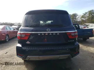 2021 Nissan Armada Platinum with VIN JN8AY2DA9M9373099, listed as a Copart auction lot 44125935 with 79,266 mi miles and Salvage Title. Bid and sale history available at carsss.com. Image 6.
