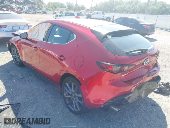 2021 Mazda Mazda3 Hatchback Preferred with VIN JM1BPALL7M1346174, listed as a IAAI auction lot 42005878 with 1 mi miles. Bid and sale history available at carsss.com. Image 3.