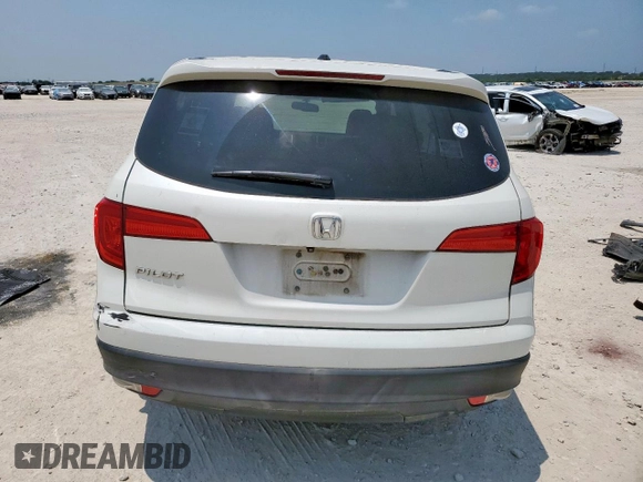 2016 Honda Pilot EX-L with VIN 5FNYF5H78GB018581, listed as a Copart auction lot 58250715 with 95,833 mi miles and Salvage title. Bid and sale history available at DreamBid. Image 6.
