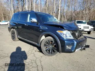 2018 Nissan Armada Platinum with VIN JN8AY2NE0J9732269, listed as a Copart auction lot 84616674 with 89,443 mi miles and Salvage Title. Bid and sale history available at carsss.com. Image 4.
