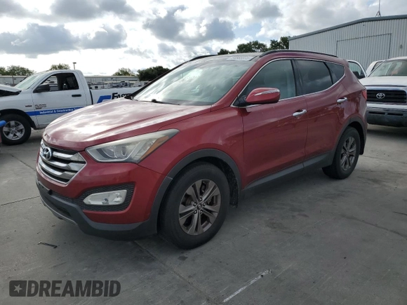 2014 Hyundai Santa Fe Sport with VIN 5XYZU3LB7EG177642, listed as a Copart auction lot 54568035 with 182,804 mi miles and Clean Title. Bid and sale history available at carsss.com. Image 1.