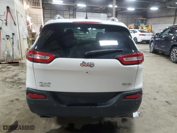 2017 Jeep Cherokee Latitude with VIN 1C4PJMCSXHW567700, listed as a Copart auction lot 47619685 with 151,673 mi miles and Salvage Title. Bid and sale history available at carsss.com. Image 6.