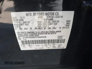 2012 Ford Explorer с VIN 1FMHK8B85CGA85438, выставлен на аукционе IAAI как лот 42593953 с пробегом 205 835 миль миль и . История ставок и продаж доступна на DreamBid. Изображение 9.