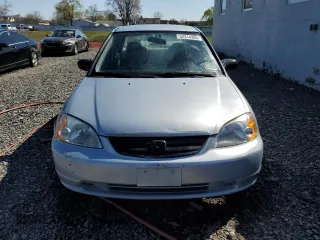 2001 Honda Civic LX with VIN 2HGES165X1H558154, listed as a Copart auction lot 52314305 with 197,640 mi miles and Salvage Title. Bid and sale history available at carsss.com. Image 5.