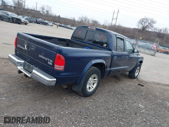 2003 Dodge Dakota SLT with VIN 1D7HL48X23S261258, listed as a IAAI auction lot 41362485 with 143,397 mi miles. Bid and sale history available at carsss.com. Image 4.