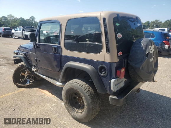2002 Jeep Wrangler X with VIN 1J4FA39S32P735671, listed as a Copart auction lot 68236084 with 137,587 mi miles and Salvage Title. Bid and sale history available at carsss.com. Image 2.