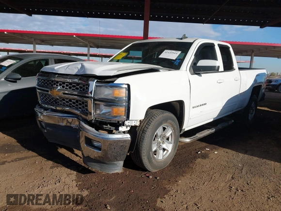 2015 Chevrolet Silverado 1500 LT with VIN 1GCRCRECXFZ393967, listed as a IAAI auction lot 41435914 with 136,697 mi miles. Bid and sale history available at carsss.com. Image 2.