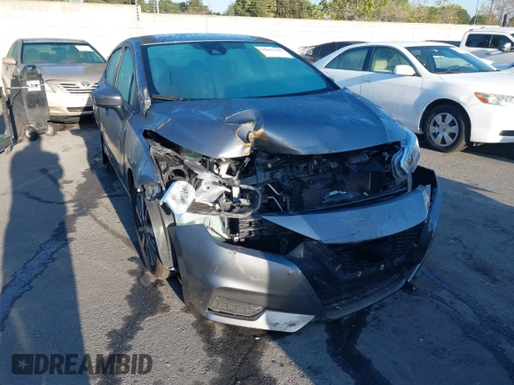2021 Nissan Versa SV with VIN 3N1CN8EV7ML862046, listed as a IAAI auction lot 41862266 with 72,227 mi miles. Bid and sale history available at carsss.com. Image 1.