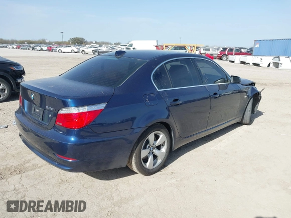 2008 BMW 5 Series 528i with VIN WBANU53568CT17593, listed as a IAAI auction lot 41740603 with 133,673 mi miles and . Bid and sale history available at carsss.com. Image 4.