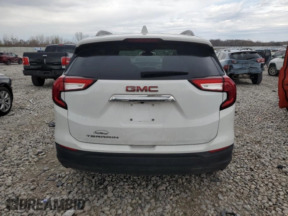 2024 GMC Terrain SLE with VIN 3GKALMEG4RL332729, listed as a Copart auction lot 53540215 with 10,606 mi miles and Clean title. Bid and sale history available at DreamBid. Image 6.