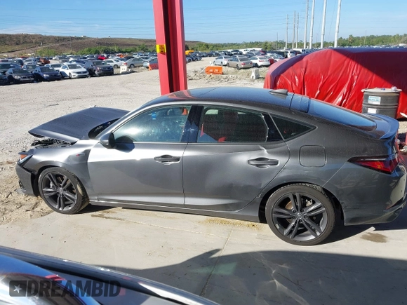2024 Acura Integra w/A-Spec Technology Package with VIN 19UDE4H6XRA025550, listed as a IAAI auction lot 41436077 with 17,729 mi miles. Bid and sale history available at carsss.com. Image 15.